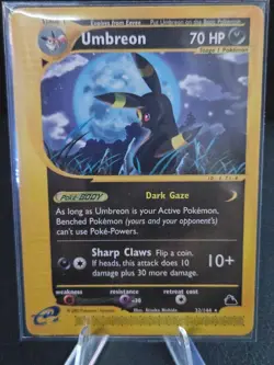 Umbreon - Vintage Pokemon e-Card Skyridge Rare Non-Holo 32/144 - Image 1