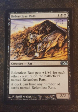 1x Relentless Rats uncommon cards - Core Set 2010 - NM/VG - MANY AVAILABLE - Image 1