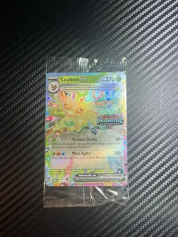 Pokemon TCG Leafeon EX 006/131 STAMPED PROMO Card Prismatic Evolutions SEALED - Image 1
