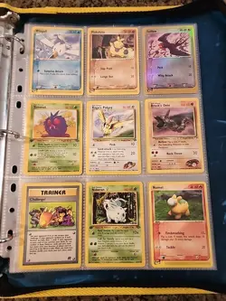 Pokemon Collection Binder Vintage Lot of Cards Holos Rares WoTC 1st Editions Etc - Image 3