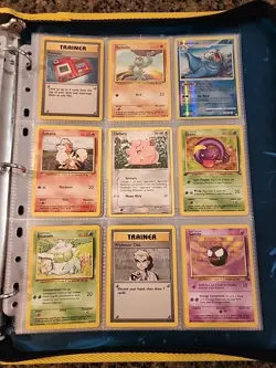 Pokemon Collection Binder Vintage Lot of Cards Holos Rares WoTC 1st Editions Etc - Image 4
