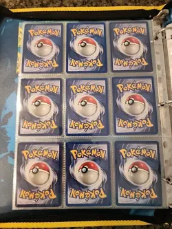 Pokemon Collection Binder Vintage Lot of Cards Holos Rares WoTC 1st Editions Etc - Image 5