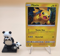 Pikachu - SM76 - Black Star Holo Rare Promo - Pokemon Card - MP - Image 1