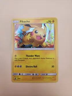Pikachu - SM76 - Black Star Holo Rare Promo - Pokemon Card - MP - Image 3
