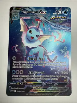 Vaporeon VMAX SWSH182 Jumbo Cards Holo - Image 1