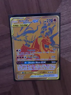 Pokemon TCG Reshiram Charizard GX Sun & Moon SM247 Holo Promo Card - Image 2