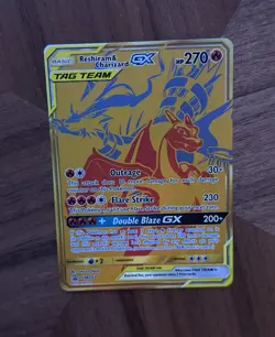 Pokemon TCG Reshiram Charizard GX Sun & Moon SM247 Holo Promo Card - Image 4