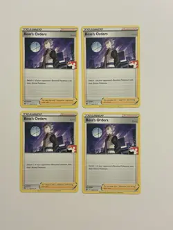4x Boss's Orders 132/172 Pokemon Prize Pack Series 3 Card NM FAST SHIP playset A - Image 1