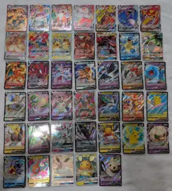 Assortment Of 40 Pokemon Cards, VMAX, V, GX - Image 1