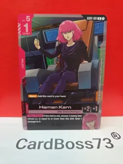 Haman Karn Gundam Card Game . Dual Impact Rare . GD02-091 - Image 1