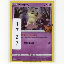 Pokemon TCG Mimikyu 081/189 Trick or Trade 2022 Holo Rare Card EN-NM - Image 3