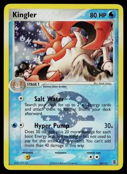 Pokemon Card - Kingler FireRed & LeafGreen 26/112 Reverse Holo - Image 1