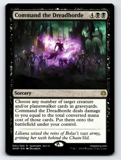 Command the Dreadhorde R War of the Spark # 82 NM Normal - Image 1