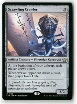 Scrawling Crawler MTG Foundations NM Magic - Image 1
