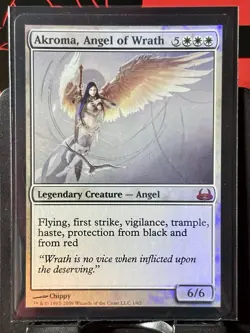 Akroma, Angel of Wrath - FOIL - MTG - Duel Decks - 1/62 - MYTHIC ~ NM - Image 2