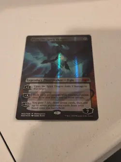 MTG War of the Spark Mythic Edition Ugin the Spirit Dragon Borderless Foil - Image 1
