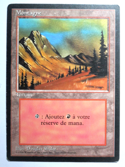 Montagne - Mountain Version 3 FBB/Foreign Black Bordered Mtg Magic - Image 1