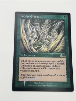 Hidden Gibbons FOIL Urza’s Legacy Near Mint Never Played Mtg Magic The Gathering - Image 4