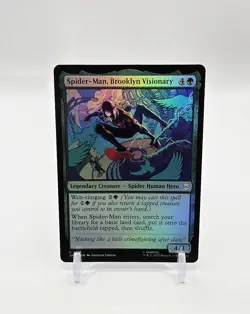 Spider-Man, Brooklyn Visionary Common Foil MTG Marvel's Spider-Man 115 - Image 1