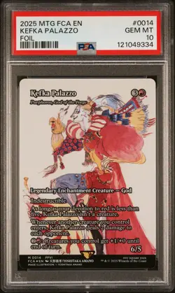 2025 MTG FINAL FANTASY: THROUGH THE AGES FOIL #0014 KEFKA PALAZZO PSA 10 - Image 1