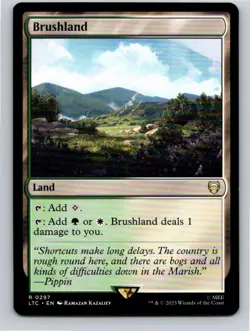 Magic the Gathering Brushland Lord of the Rings Commander MTG Free Shipping - Image 1
