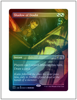 1x Shadow of Doubt, Foil, Secret Lair, Magic, MTG NM - Image 1