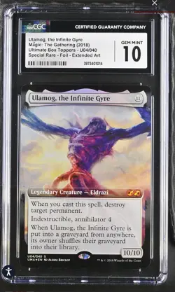 Ulamog the Infinite Gyre Masters FOIL Ultimate Box Top GRADED CGC 10 Gem Mint - Image 1