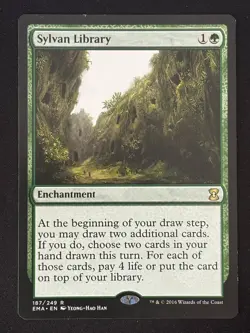 1x MTG Sylvan Library - Eternal Masters (EMA) #187 - Magic the Gathering - Image 1