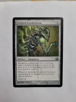MTG - Grafted Exoskeleton Scars of Mirrodin Regular U#162 - Image 1