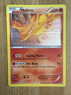 Pokemon TCG Moltres Legendary Treasures 22/113 Holo Holo Rare NM - Image 1