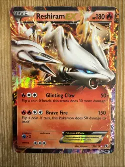 Reshiram EX 29/113 - Black & White: Legendary Treasures- Pokemon Card DMG - Image 1