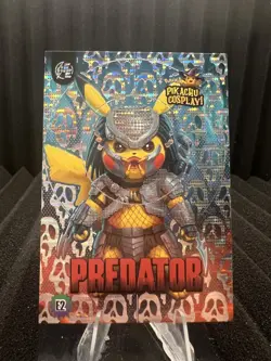 Predator (Pikachu) #E2 - Silver Holo Box Hit Electric Pikachu Cosplay - Pokemon - Image 1