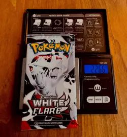 HEAVY Pokemon TCG S&V White Flare Booster Pack (22.66g!) - Image 1