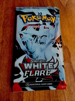 HEAVY Pokemon TCG S&V White Flare Booster Pack (22.66g!) - Image 2