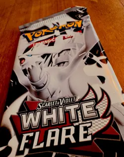 HEAVY Pokemon TCG S&V White Flare Booster Pack (22.66g!) - Image 3