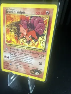 Pokemon TCG Brock’s Vulpix 37/132 Gold W Stamp Gym Challenge - Image 3