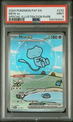 PSA 9 Bubble Mew ex Pokemon Scarlet & Violet Paldean Fates Alt Art SIR 232/091 - Image 1