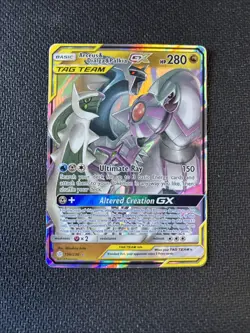 Arceus & Dialga & Palkia GX - 156/236 - Pokemon Cosmic Eclipse Sun Moon Card LP - Image 1