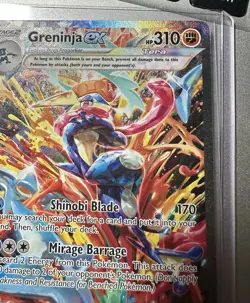 2024 POKEMON GRENINJA EX TWILIGHT MASQUERADE SPECIAL ILLUSTRATION #214/167! MINT - Image 4