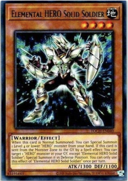 Yu-Gi-Oh! - Elemental HERO Solid Soldier - TOCH-EN040 - Rare - UL -NM/M - NEW - Image 1