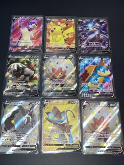Pokemon Textured V Full Art nine card lot no reserve! In great shape too! - Image 1