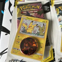 Pokemon Team Up Blister Booster Pack PIKACHU & MIMIKYU Promo Cards SM162 & SM163 - Image 2