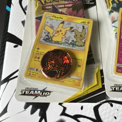 Pokemon Team Up Blister Booster Pack PIKACHU & MIMIKYU Promo Cards SM162 & SM163 - Image 3