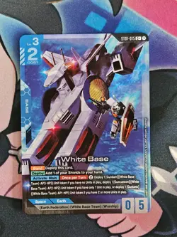 White Base Gundam Card Game ST01-15 C+ Holo - Image 1
