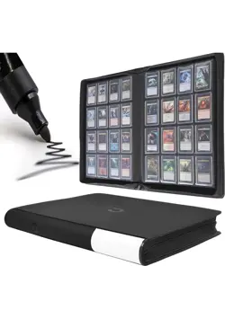 Toploader Binder 16 Pocket - Fits 640 Cards, Premium 4X4 Ringless Card Binder - Image 1