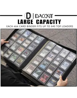 Toploader Binder 16 Pocket - Fits 640 Cards, Premium 4X4 Ringless Card Binder - Image 2