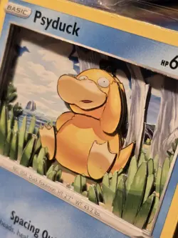 Psyduck 028/189 3D Handmade Pokemon Card Art Swsh10: Astral Radiance Thick Reg - Image 1