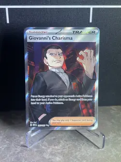 Giovanni’s Charisma SR #197/165 Pokemon S&V 151 NM English Card - Image 1
