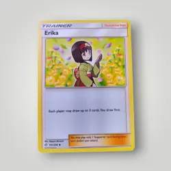 Erika - 191/236 Cosmic Eclipse Trainer Pokemon Card - Image 1