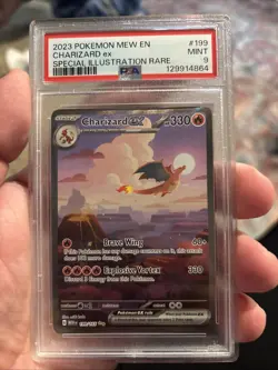 Pokemon TCG Charizard EX Scarlet & Violet 151 Card Sir 199/165 PSA 9 - Image 2
